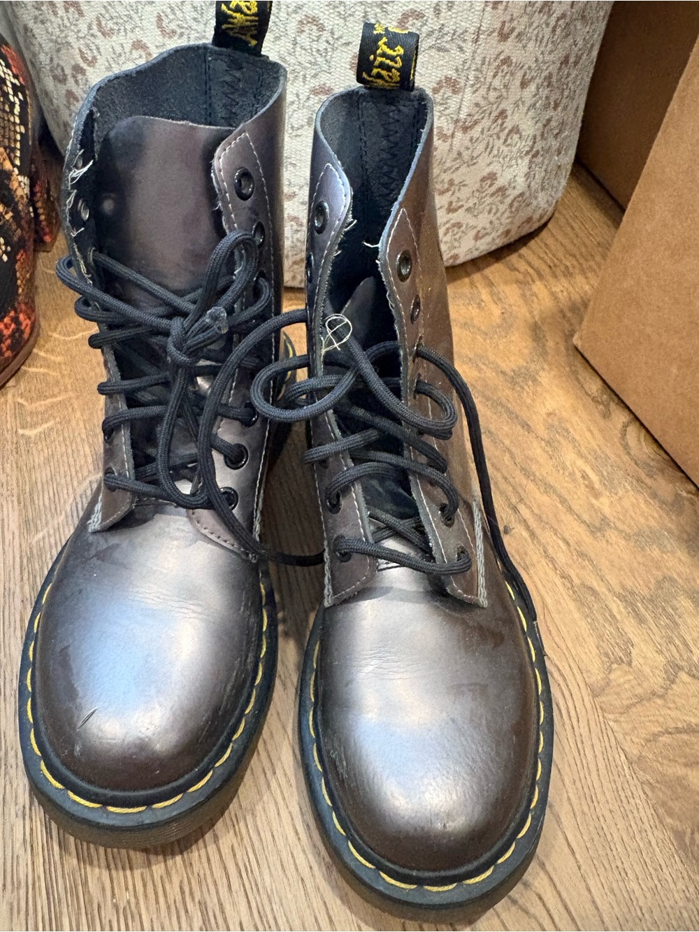 Metallic Bronze Doc Martens